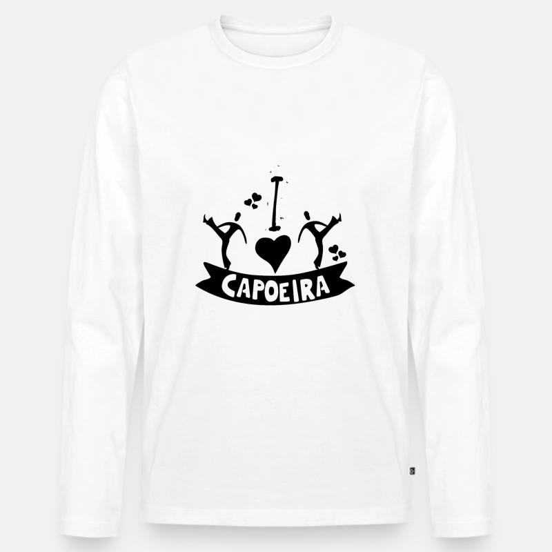 Capoeira - Männer Premium Bio Langarmshirt - Weiß