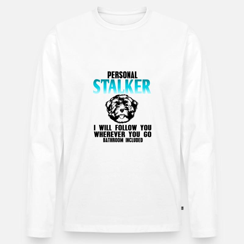 Havanese - Männer Premium Bio Langarmshirt - Weiß