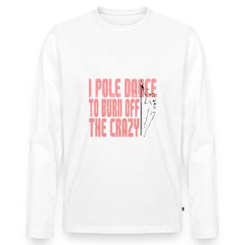 Pole Dance - Männer Premium Bio Langarmshirt - Weiß - Vorne - Nico (187cm)