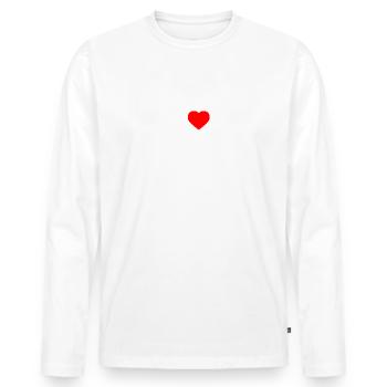 I love femboys - Men's Premium Organic Long Sleeve Shirt - white - Front - Nico (187cm)