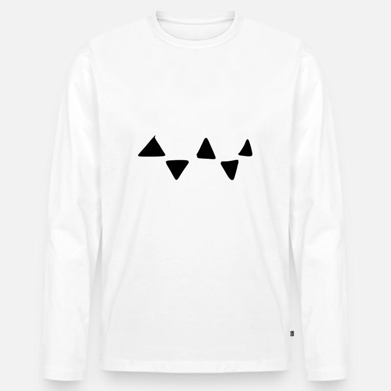 Triangular Pattern Triangular Shapes Men's Premium Organic Long Sleeve Shirt