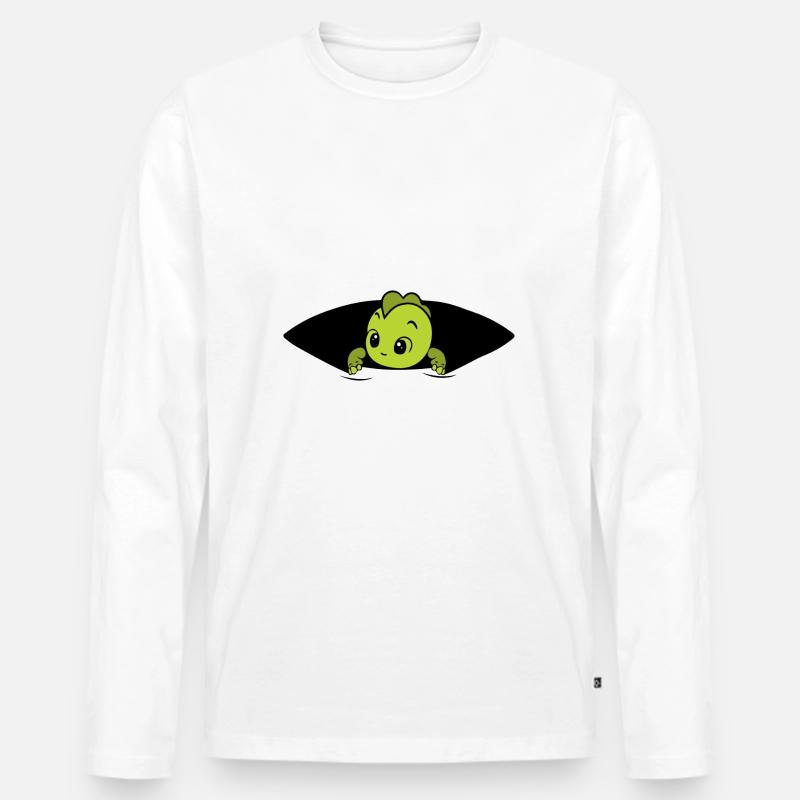 Baby dino - Männer Premium Bio Langarmshirt - undefined