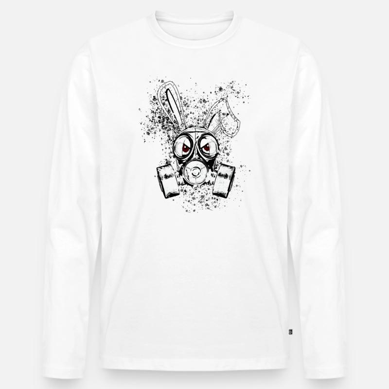 follow into the next level - Männer Premium Bio Langarmshirt - Weiß