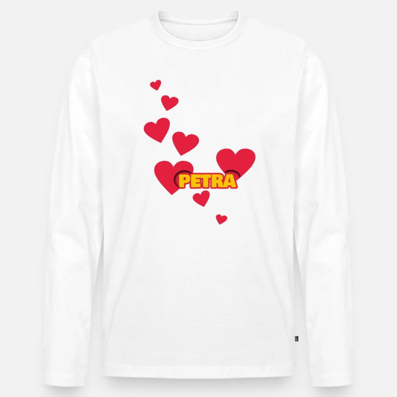 liebe Petra - Männer Premium Bio Langarmshirt - undefined