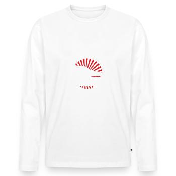 Knight Rider KITT Knight Industry 2000 - Men's Premium Organic Long Sleeve Shirt - white - Front - Nico (187cm)