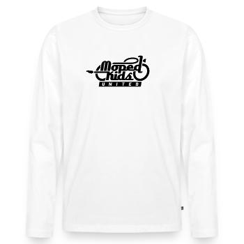 Moped Kids United - Männer Premium Bio Langarmshirt - Weiß - Vorne - Nico (187cm)
