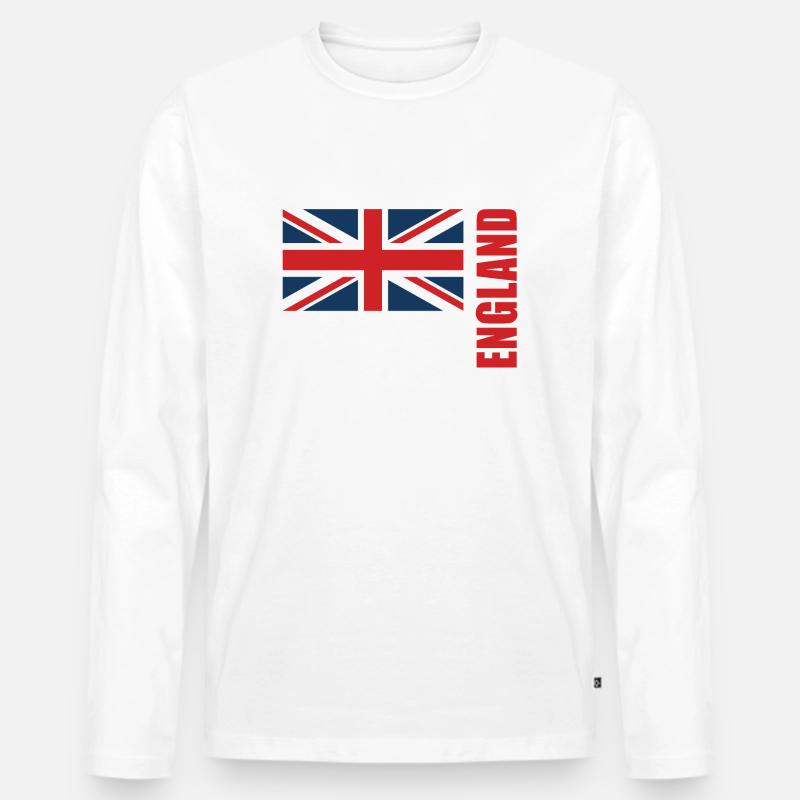Norwich - Männer Premium Bio Langarmshirt - Weiß
