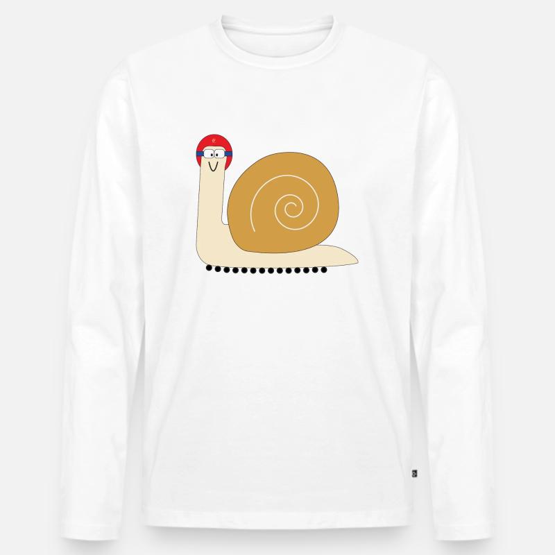 Probefahrt - Männer Premium Bio Langarmshirt - Weiß