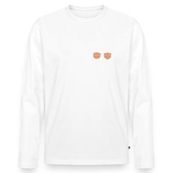 April Geburtstag Alpaka Spruch Lustig - Männer Premium Bio Langarmshirt - Weiß - Vorne - Nico (187cm)