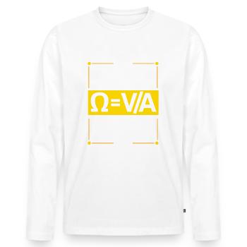 Physik Phyiker Physikstudent Physiklehrer - Männer Premium Bio Langarmshirt - Weiß - Vorne - Nico (187cm)
