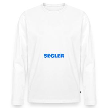Morgens Müde Abends Blau Segler - Männer Premium Bio Langarmshirt - Weiß - Vorne - Nico (187cm)