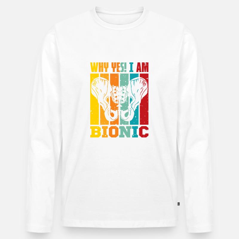 Why Yes! I am Bionic - Männer Premium Bio Langarmshirt - undefined