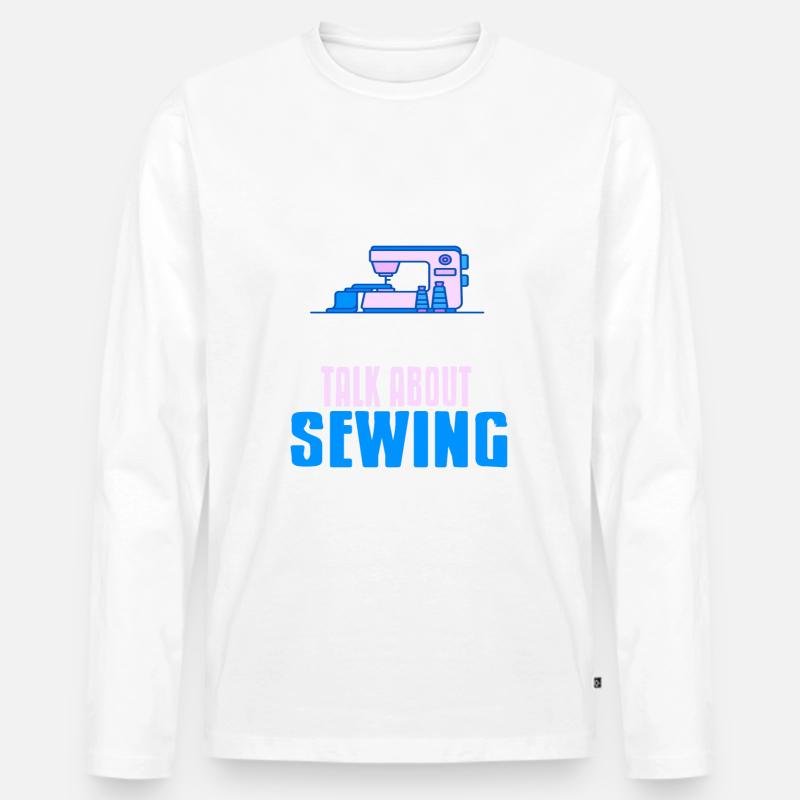 talk about sewing - Männer Premium Bio Langarmshirt - undefined