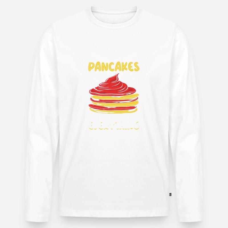 Pancakes are everything - Männer Premium Bio Langarmshirt - undefined