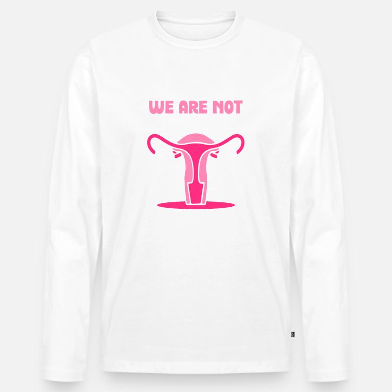 We are not ovary-acting - Männer Premium Bio Langarmshirt - undefined