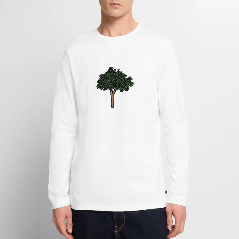 Binary Tree Admin Hacker Coder Programmierer Männer Premium Bio Langarmshirt