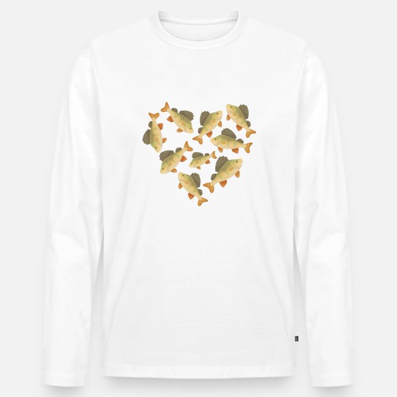 Herz Barsch - Männer Premium Bio Langarmshirt - undefined