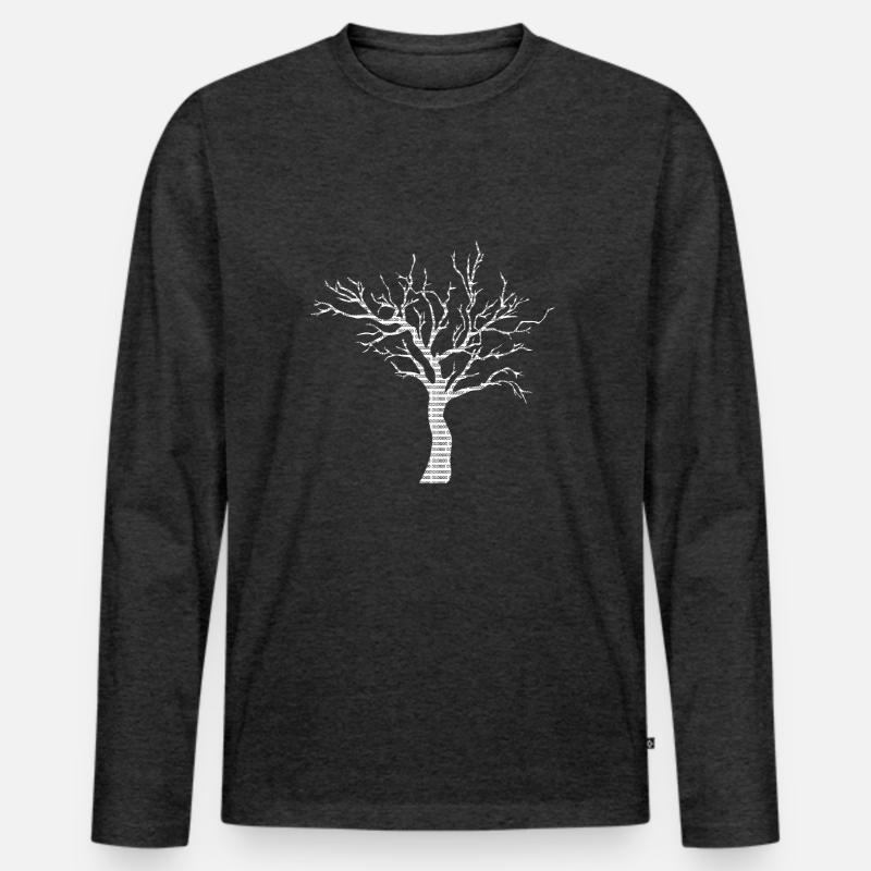 Binary Tree Admin Hacker Coder Programmierer Männer Premium Bio Langarmshirt