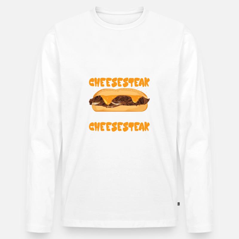 Philly Cheesesteak Sandwich - Männer Premium Bio Langarmshirt - undefined