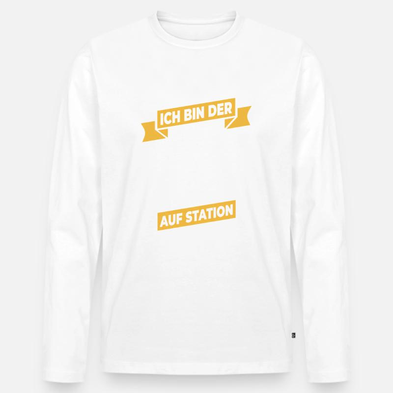 Krankenschwester Krankenpfleger - Männer Premium Bio Langarmshirt - undefined