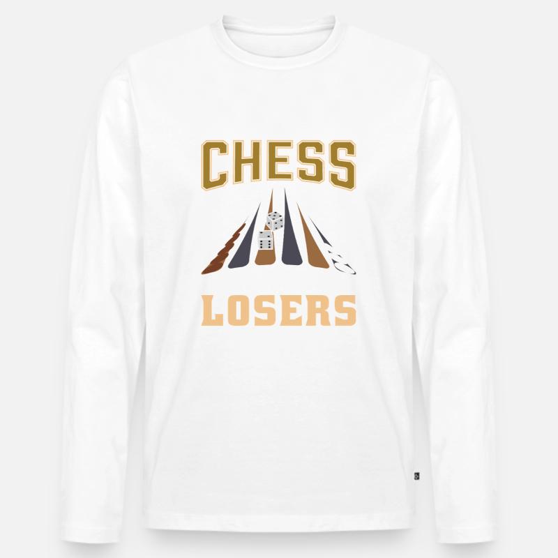 Backgammon Spiel - Männer Premium Bio Langarmshirt - undefined