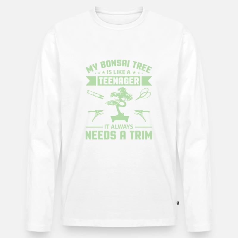 Bonsai Tree - Männer Premium Bio Langarmshirt - undefined
