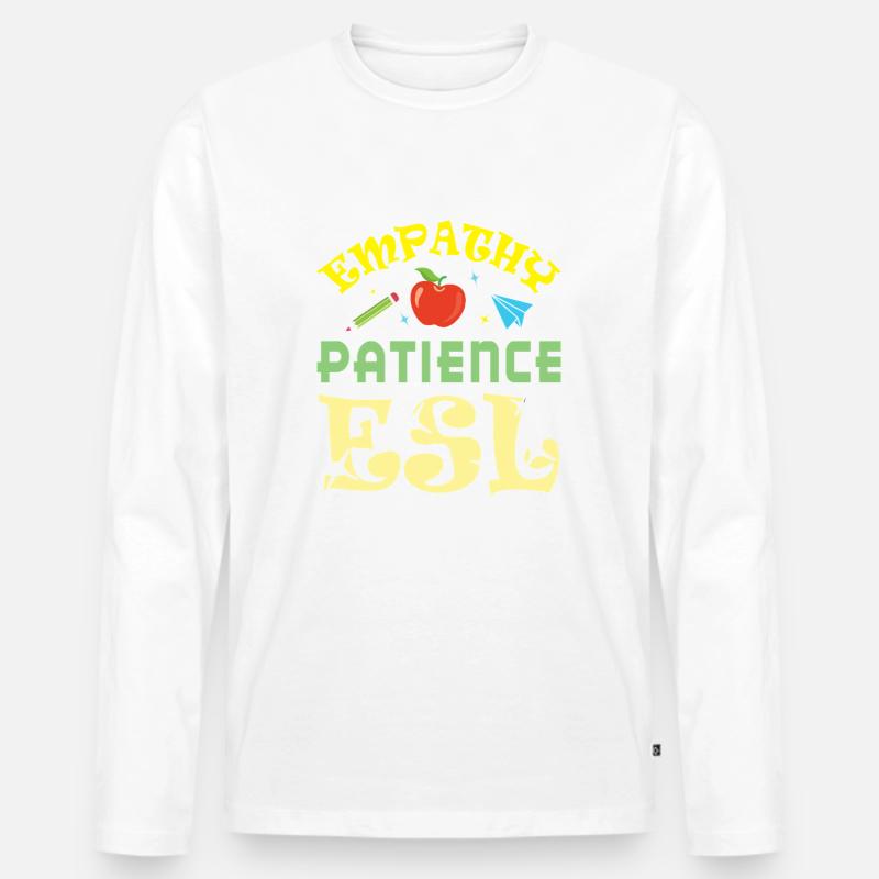 ESL-Lehrer ESL Unterricht - Männer Premium Bio Langarmshirt - undefined