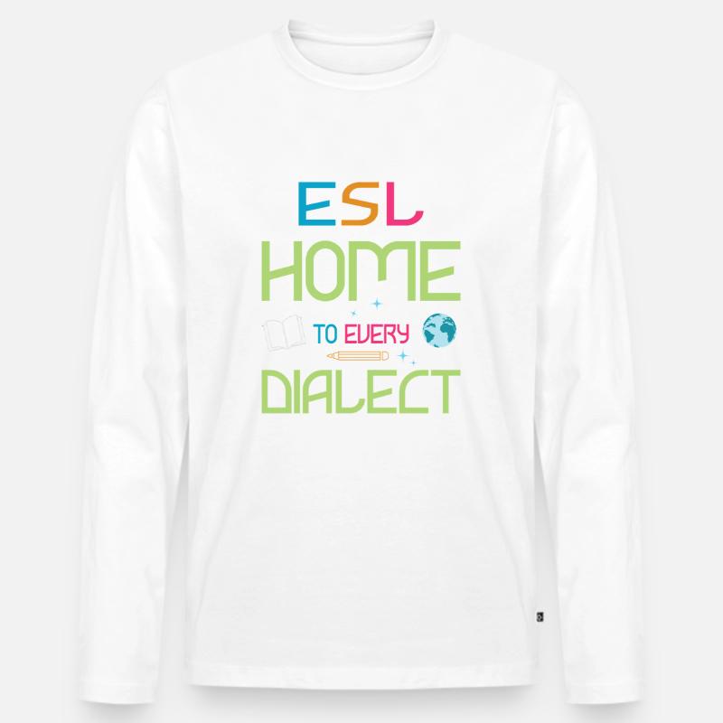ESL-Lehrer ESL Unterricht - Männer Premium Bio Langarmshirt - undefined