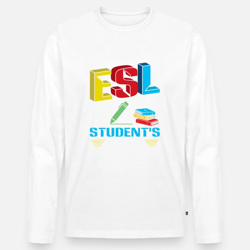 ESL-Lehrer ESL Unterricht - Männer Premium Bio Langarmshirt - undefined