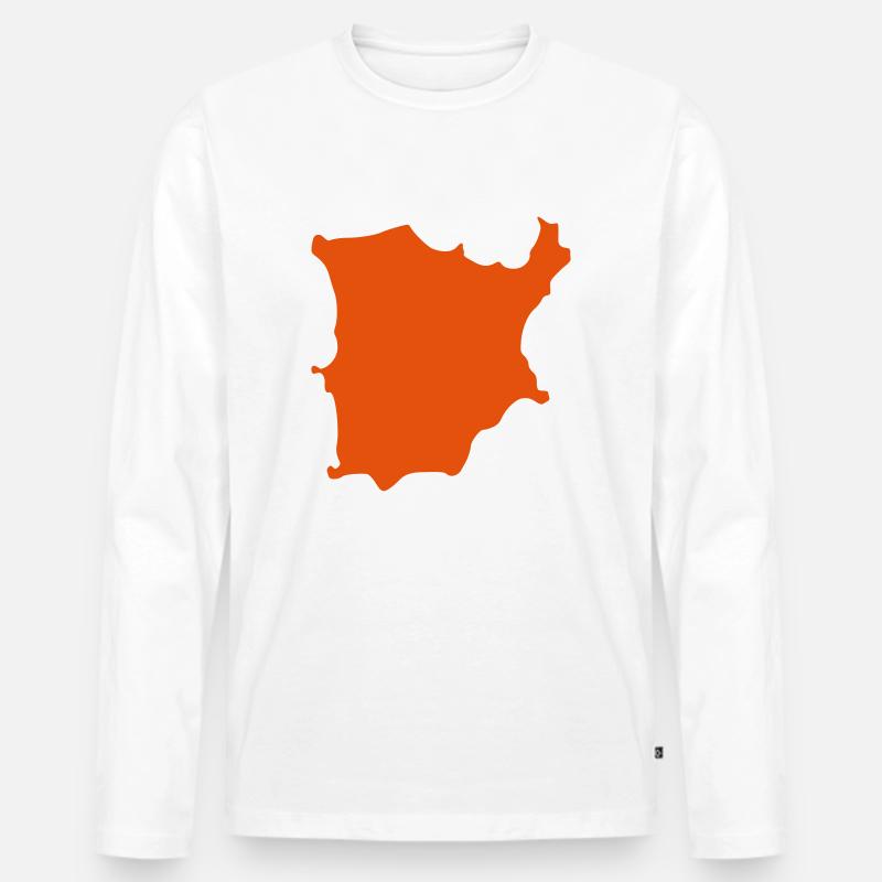 Koh Samui - Männer Premium Bio Langarmshirt - Weiß
