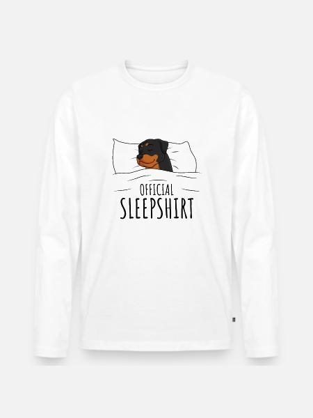 Rottweiler - Männer Premium Bio Langarmshirt - Weiß