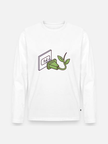 Transformation - T-shirt manches longues Premium bio Homme - blanc