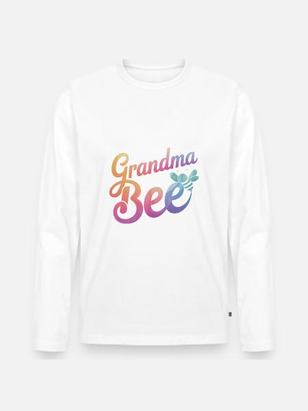 honey bee beekeeper bees bee - Men's Premium Organic Long Sleeve Shirt - white