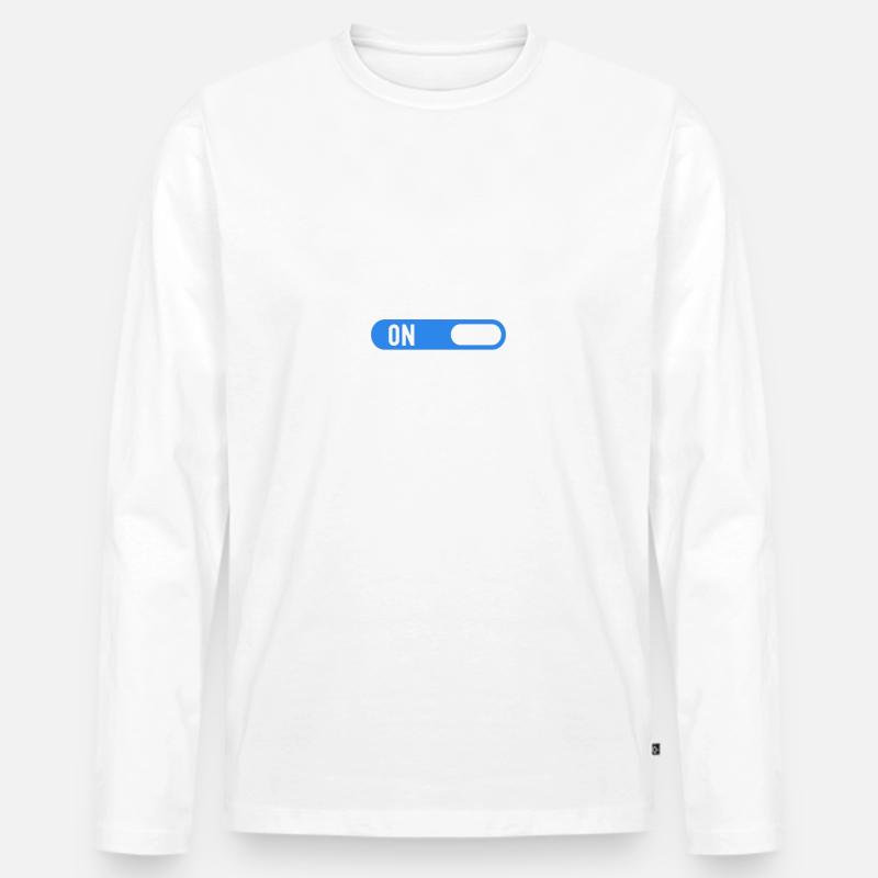 Chillen - Männer Premium Bio Langarmshirt - Weiß