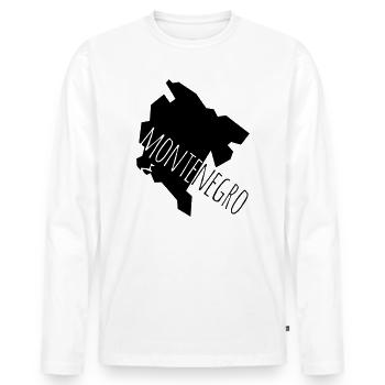 montenegro - T-shirt manches longues Premium bio Homme - blanc - Devant - Nico (187cm)