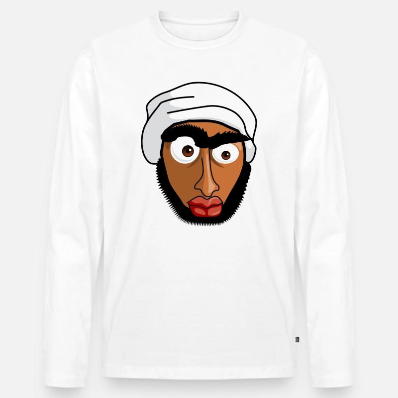 muslim - Männer Premium Bio Langarmshirt - Weiß