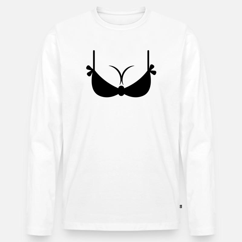 Wonderbra - Männer Premium Bio Langarmshirt - Weiß