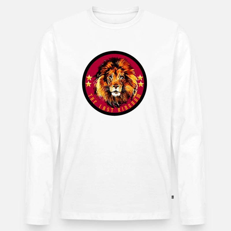 The Last Kingdom - Männer Premium Bio Langarmshirt - Weiß