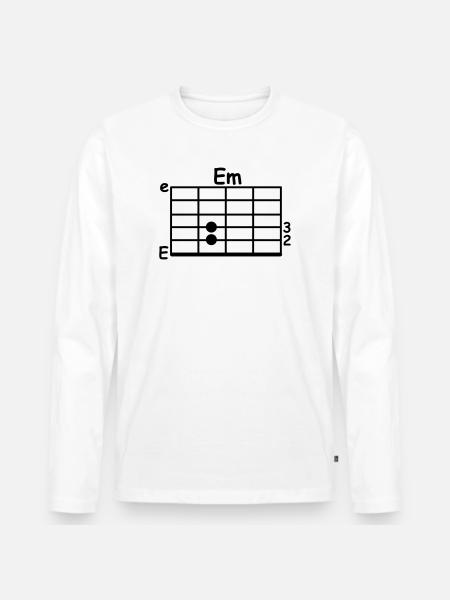 chord - Men's Premium Organic Long Sleeve Shirt - white