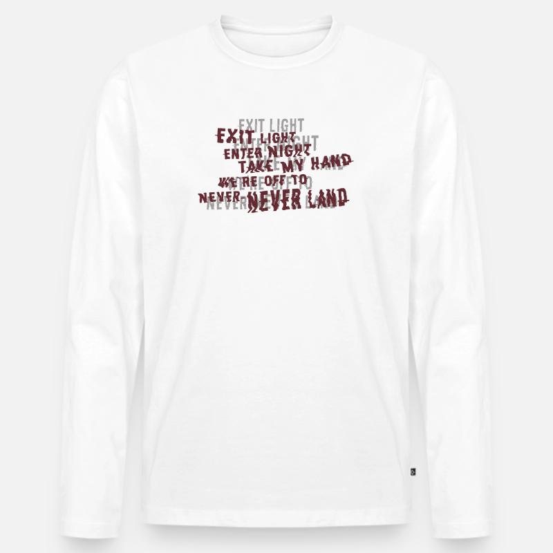 Sandman - Liedtexte - Männer Premium Bio Langarmshirt - Weiß