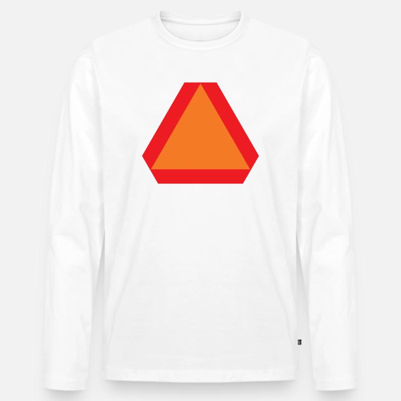 LGF-Zeichen klein - Männer Premium Bio Langarmshirt - Weiß