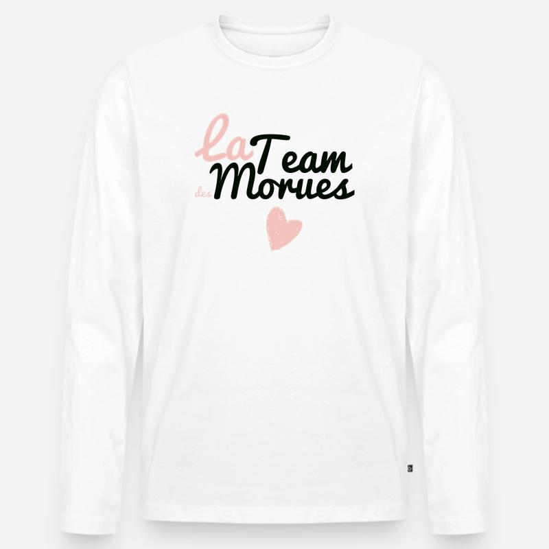 Das Team der Kabeljau - Männer Premium Bio Langarmshirt - Weiß