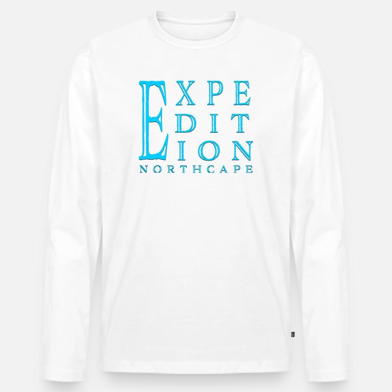 ExpeditionNorthcap - Männer Premium Bio Langarmshirt - Weiß