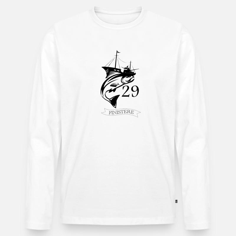 Ende des 20. - Männer Premium Bio Langarmshirt - Weiß