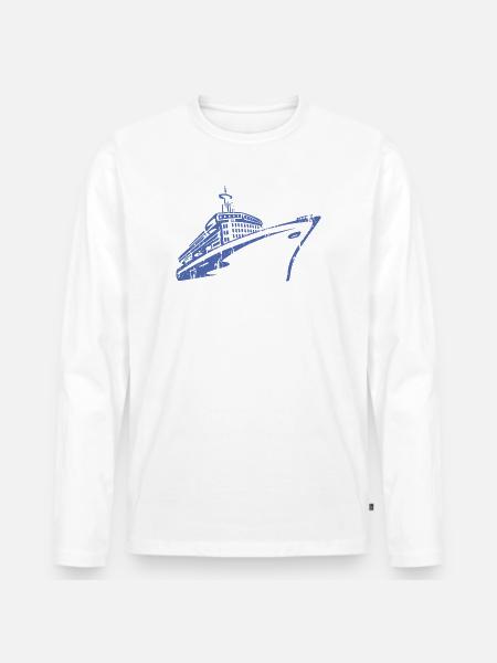 Cruise Ship Cruise Ship Luxury - Men's Premium Organic Long Sleeve Shirt - white
