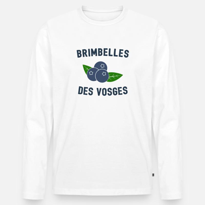 Schwefel der Vogesen - Männer Premium Bio Langarmshirt - Weiß