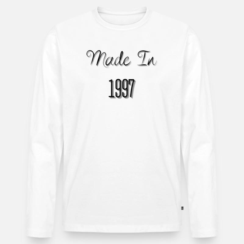 Gegründet 1997 - Männer Premium Bio Langarmshirt - Weiß
