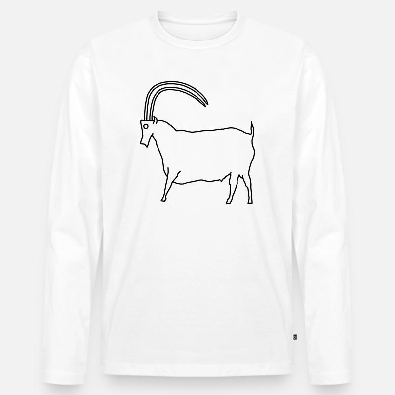 bock11082022 - Männer Premium Bio Langarmshirt - Weiß
