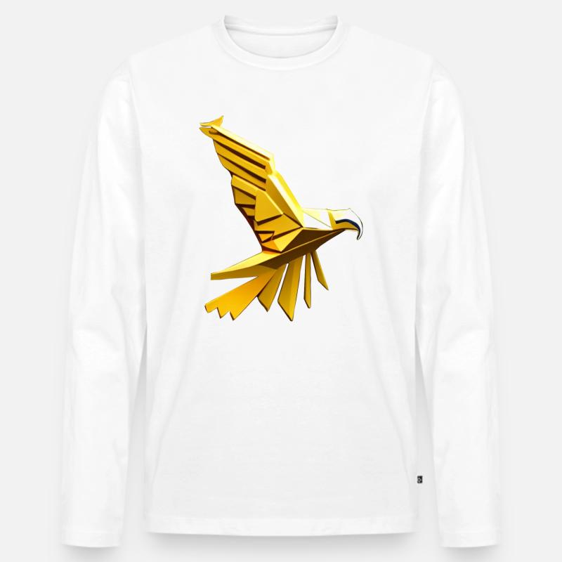 Golden Eagle - Männer Premium Bio Langarmshirt - Weiß