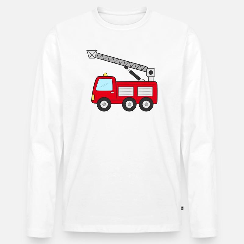 Fire engine Fire engine - Men's Premium Organic Long Sleeve Shirt - white